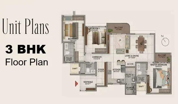 Featured Image of Sattva Aangane 3 Bhk Apartment Floor Plan A Detailed Review